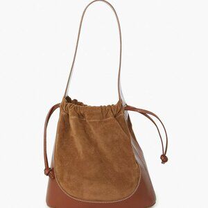 STAUD Cinch Suede Bucket Bag